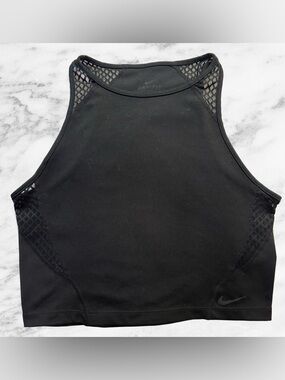 Nike Black Dri-FIT Mesh-Back Training Tank